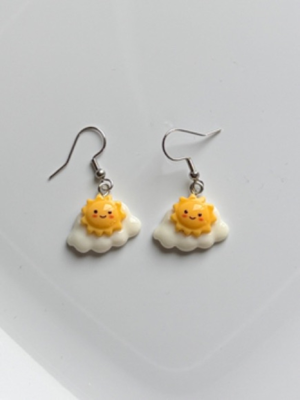 3/$30 Bundle • Cute Sunny Cloud Earrings • Kawaii Fun Jewelry